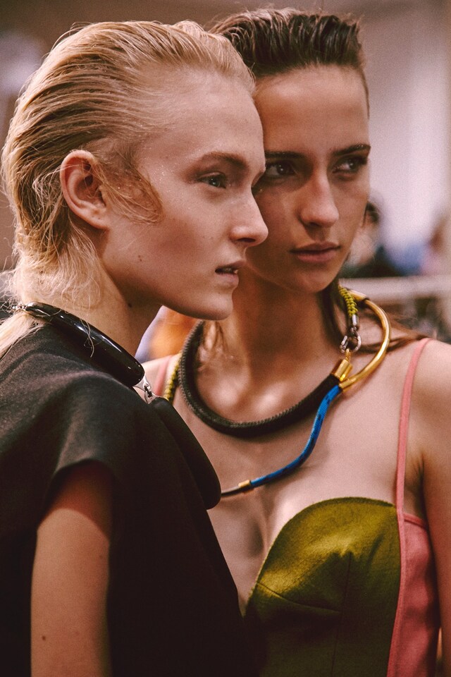 Backstage at Marni SS15 1