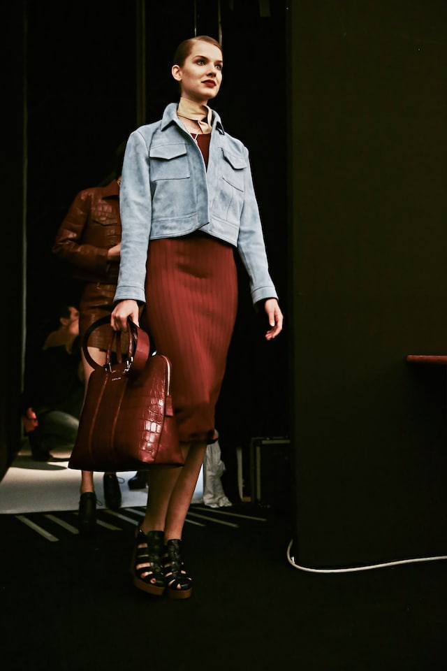 Backstage at Trussardi SS15 17