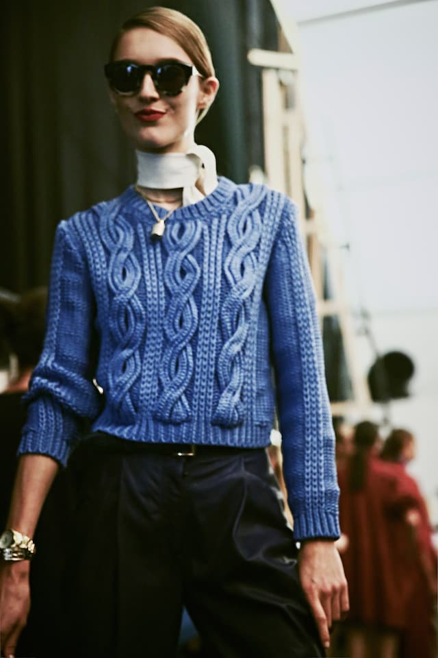 Backstage at Trussardi SS15 18
