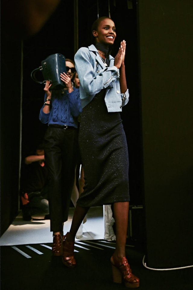 Backstage at Trussardi SS15 21