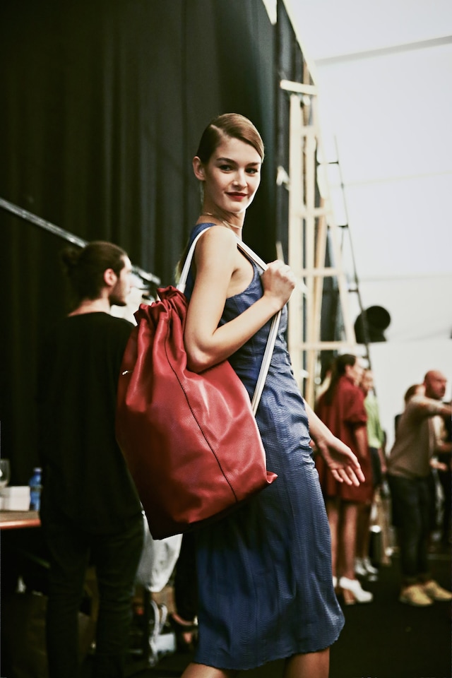 Backstage at Trussardi SS15 24