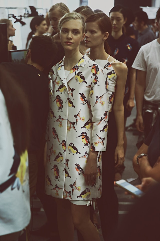 Backstage at MSGM SS15 10