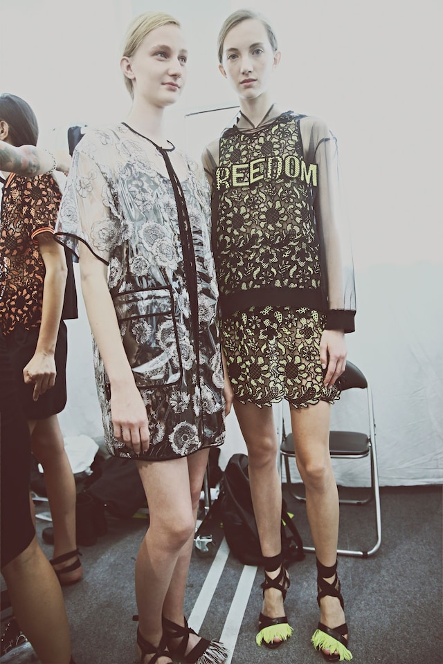 Backstage at MSGM SS15 19
