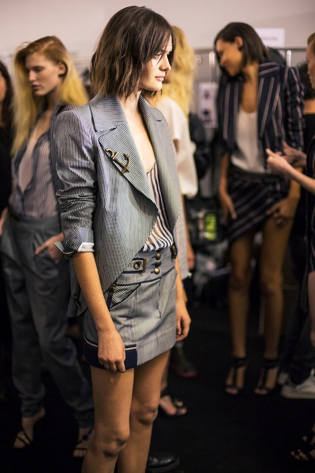 Backstage at Anthony Vaccarello SS15 Paris 3