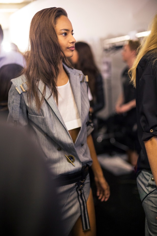 Backstage at Anthony Vaccarello SS15 Paris 9
