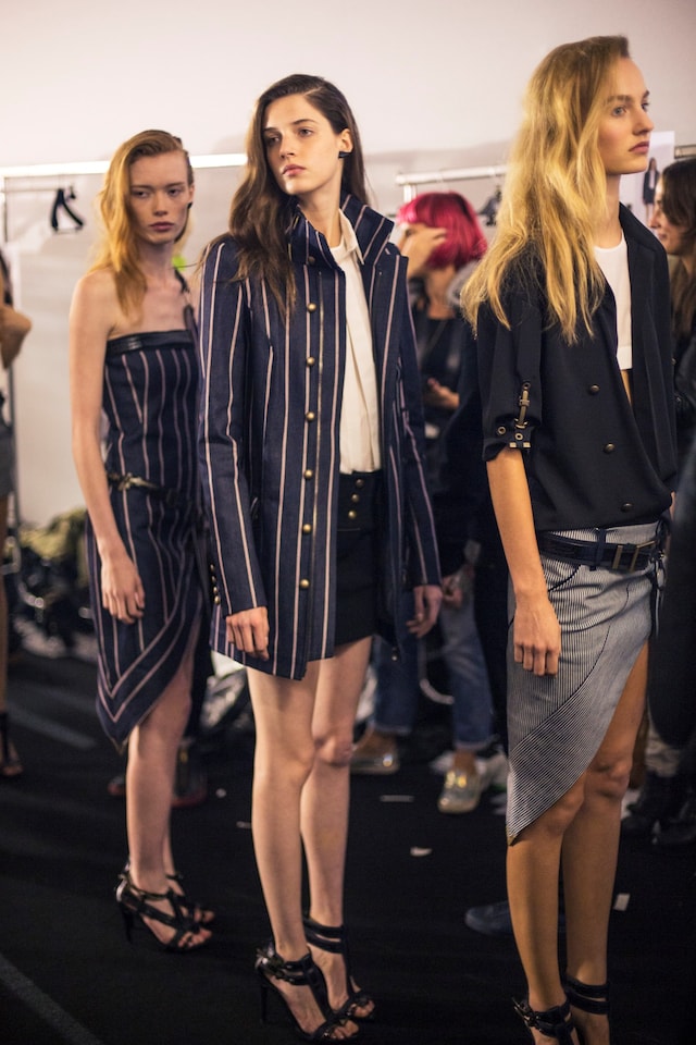 Backstage at Anthony Vaccarello SS15 Paris 16
