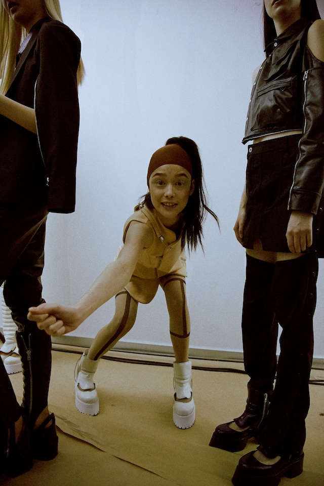 Hood by Air SS15, womenswear, Dazed backstage 1
