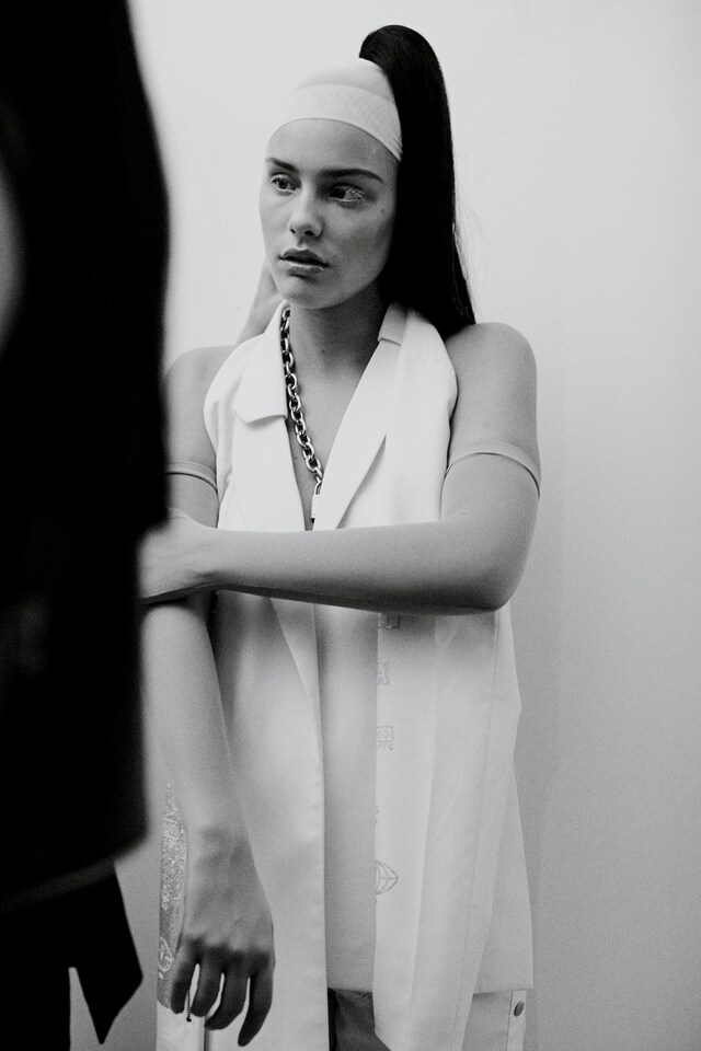 Hood by Air SS15, womenswear, Dazed backstage 18