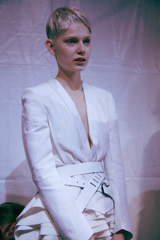 Backstage at Haider Ackermann SS15 Dazed 2