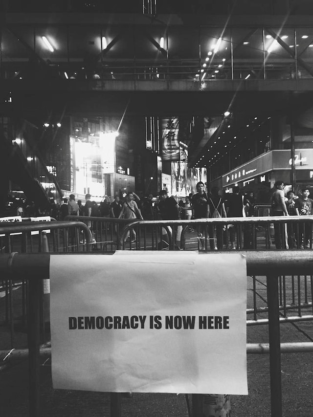 Hong Kong Occupy Central protest sign 0
