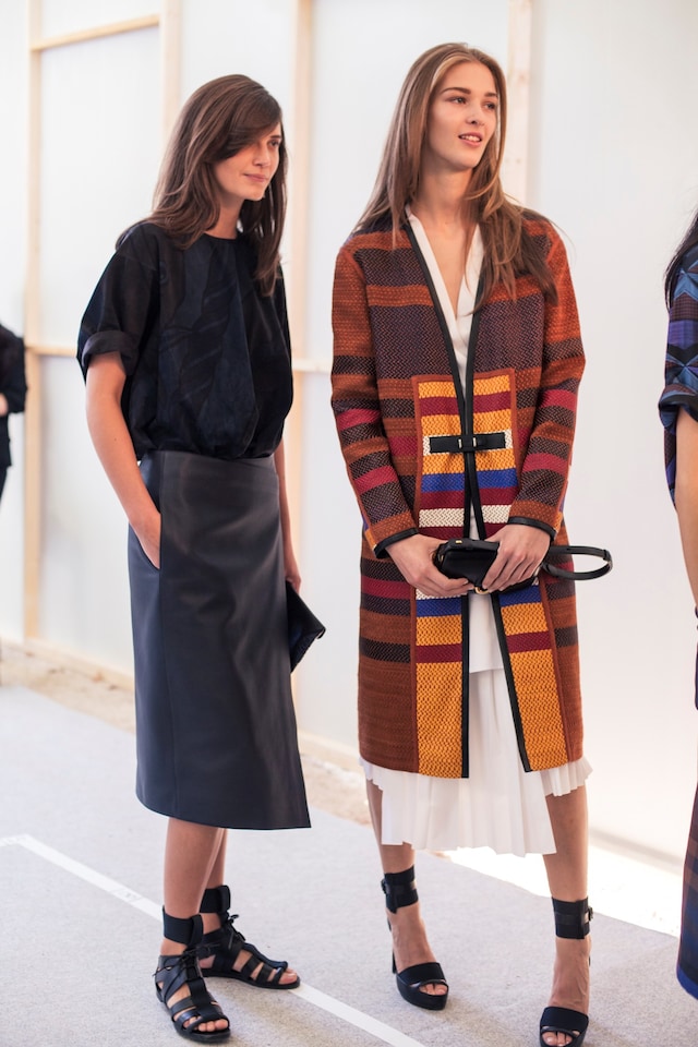 Herm&#232;s SS15, womenswear, Dazed backstage 3