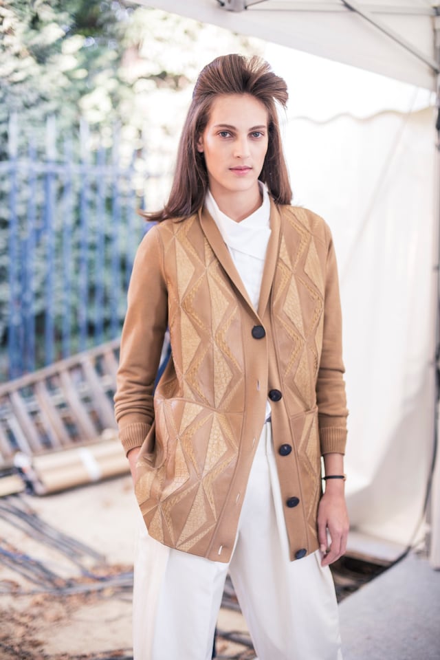 Herm&#232;s SS15, womenswear, Dazed backstage 10