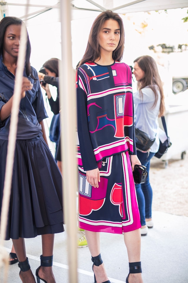 Herm&#232;s SS15, womenswear, Dazed backstage 25