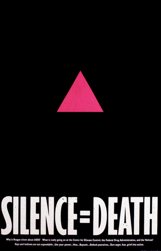 Silence = Death Project, Silence = Death, poster, 1986. 14