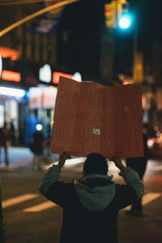 Protest sign Ferguson New York 1