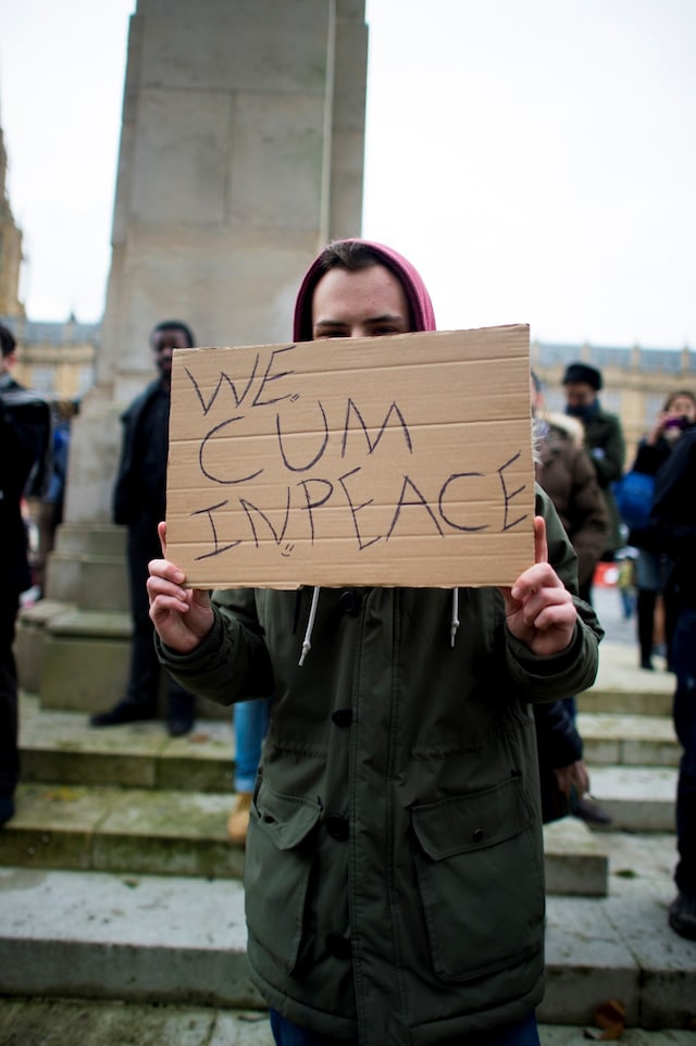 Westminster mass face-sitting UK porn ban protest 8