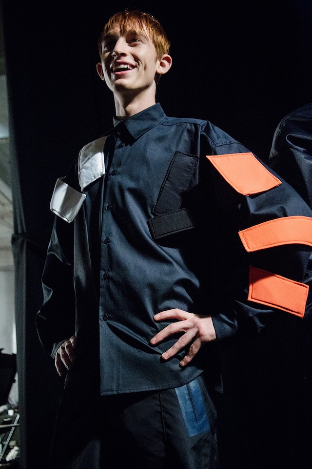 Christopher Shannon AW15 Mens backstage LC:M Dazed 12