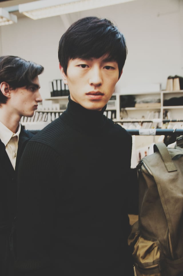 Backstage at Margaret Howell AW15 7