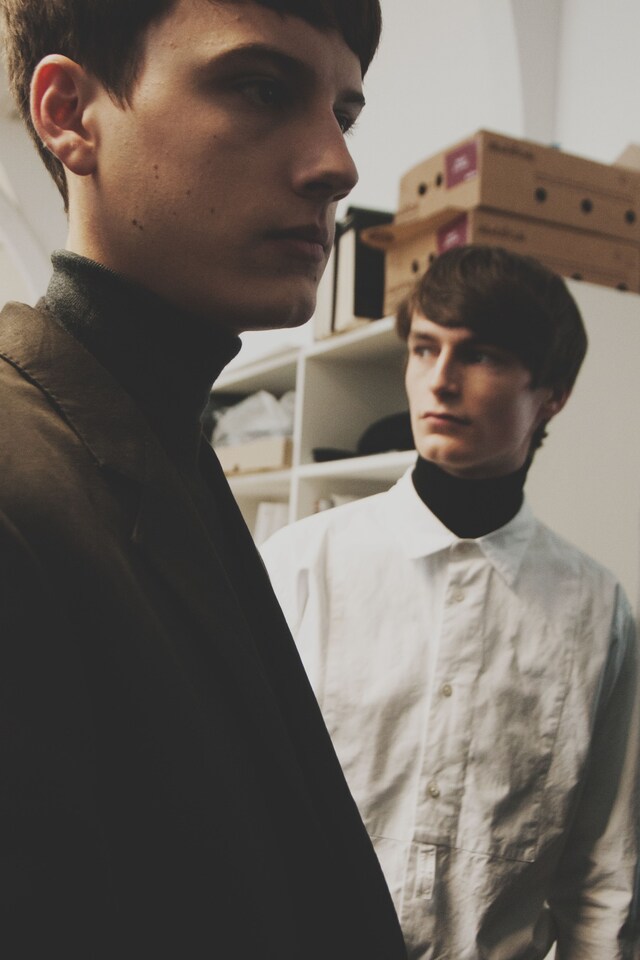 Backstage at Margaret Howell AW15 8