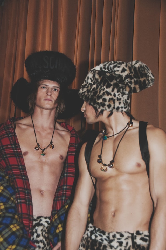 Backstage at Moschino Mens AW15 2