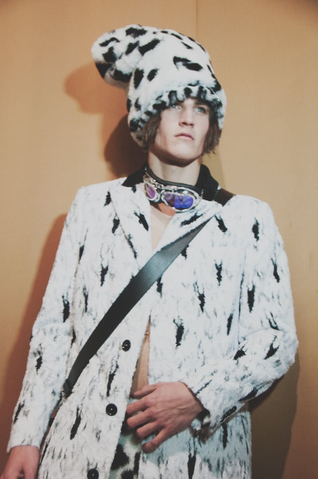 Backstage at Moschino Mens AW15 4