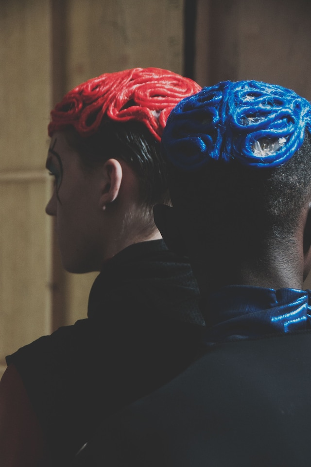 Backstage at Katie Eary AW15 Menswear 17