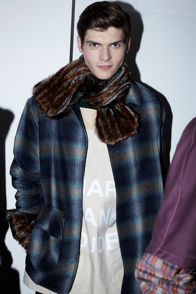 Backstage at Shaun Samson AW15 9