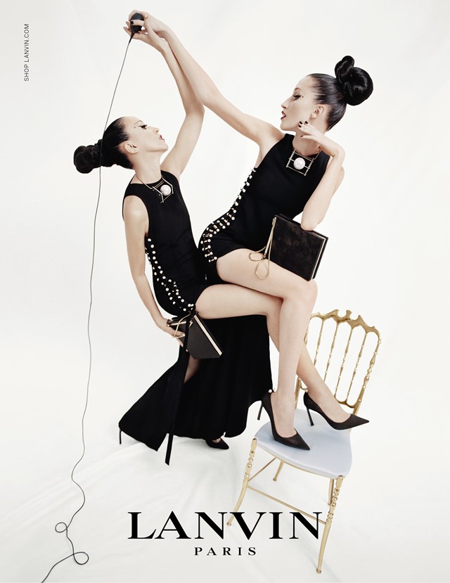 Anna Cleveland and Pat Cleveland for Lanvin SS15