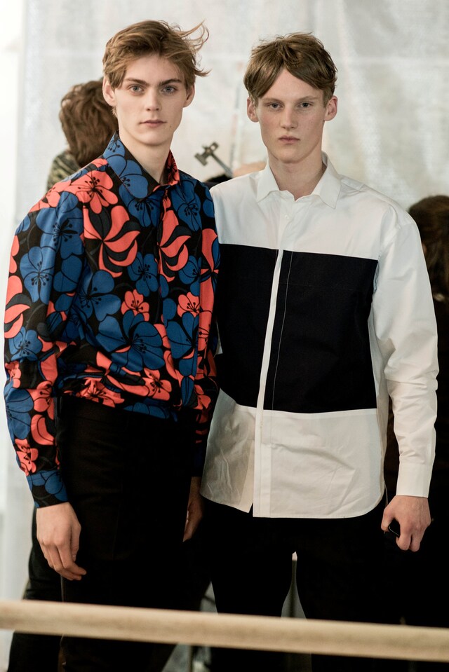 Marni Pitti Uomo AW15 Firenze Backstage menswear print 0