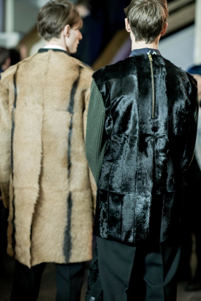 Marni Pitti Uomo AW15 Firenze Backstage menswear beige 16