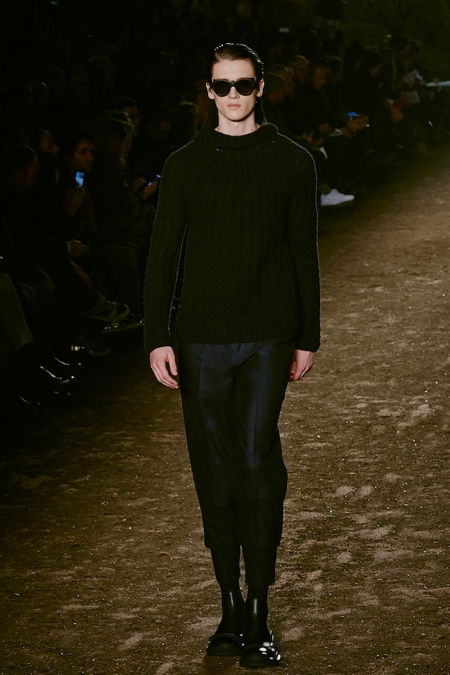 Ermenegildo Zegna Runway Milan AW15 Menswear Dazed black 1