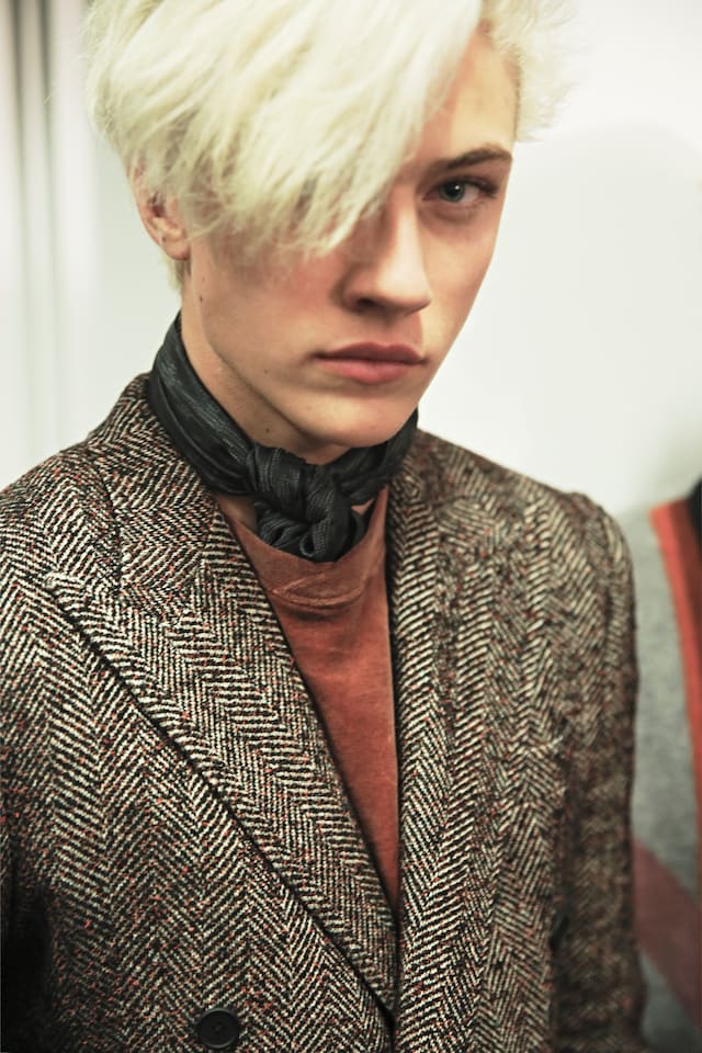 Bottega Veneta AW15 menswear Milan tweed jacket 1