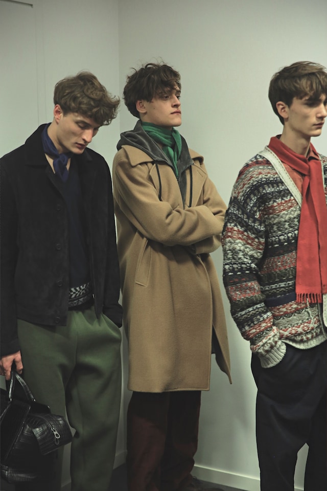 Bottega Veneta AW15 menswear Milan pattered cardigan 8