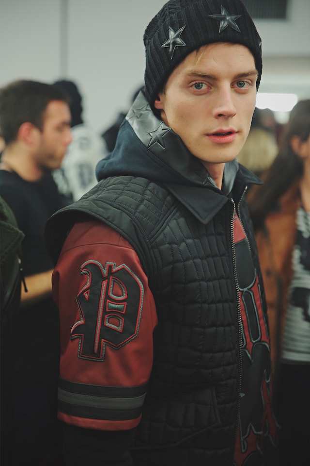 Philipp Plein AW15 Snakeskin Menswear Hood Biker Black Milan 2
