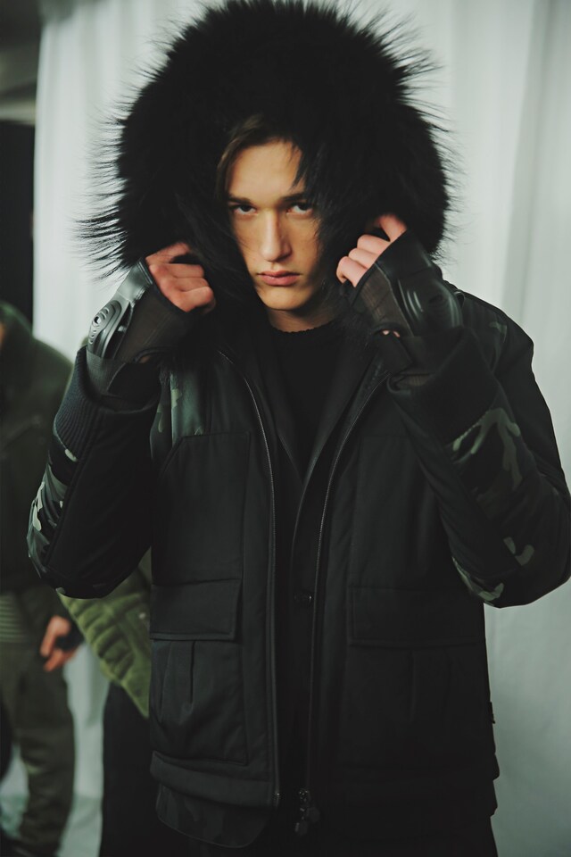 Philipp Plein AW15 Black Fur Menswear Leather Gloves Biker 3