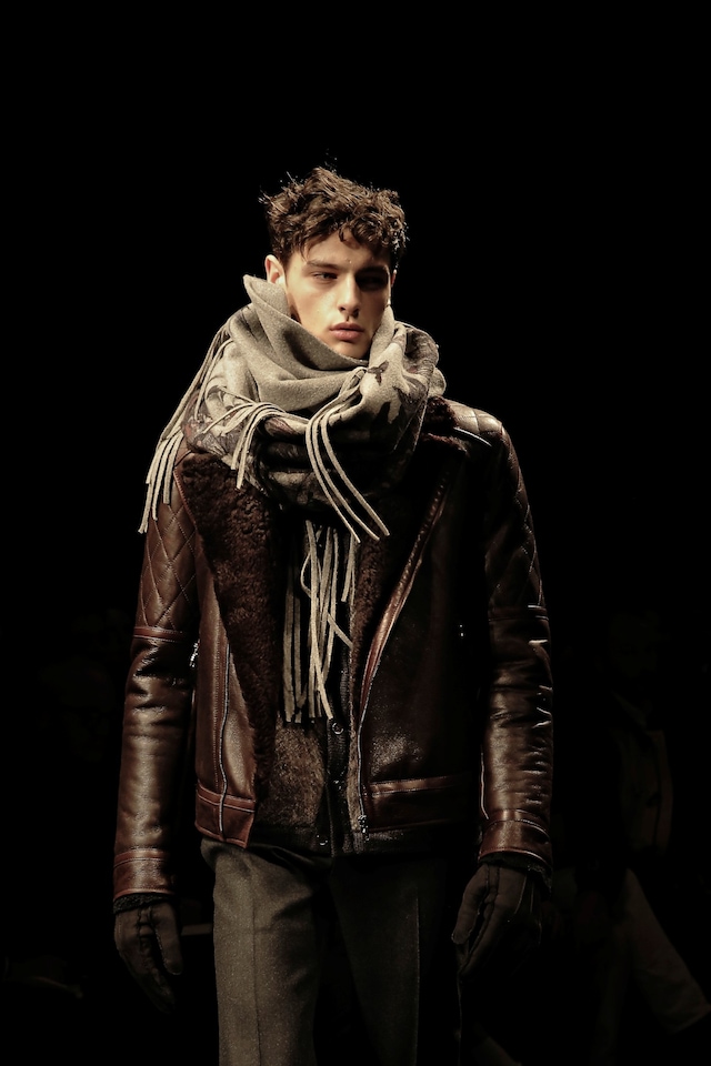 Salvatore Ferragamo Knitwear Jacket Leather Brown AW15 8