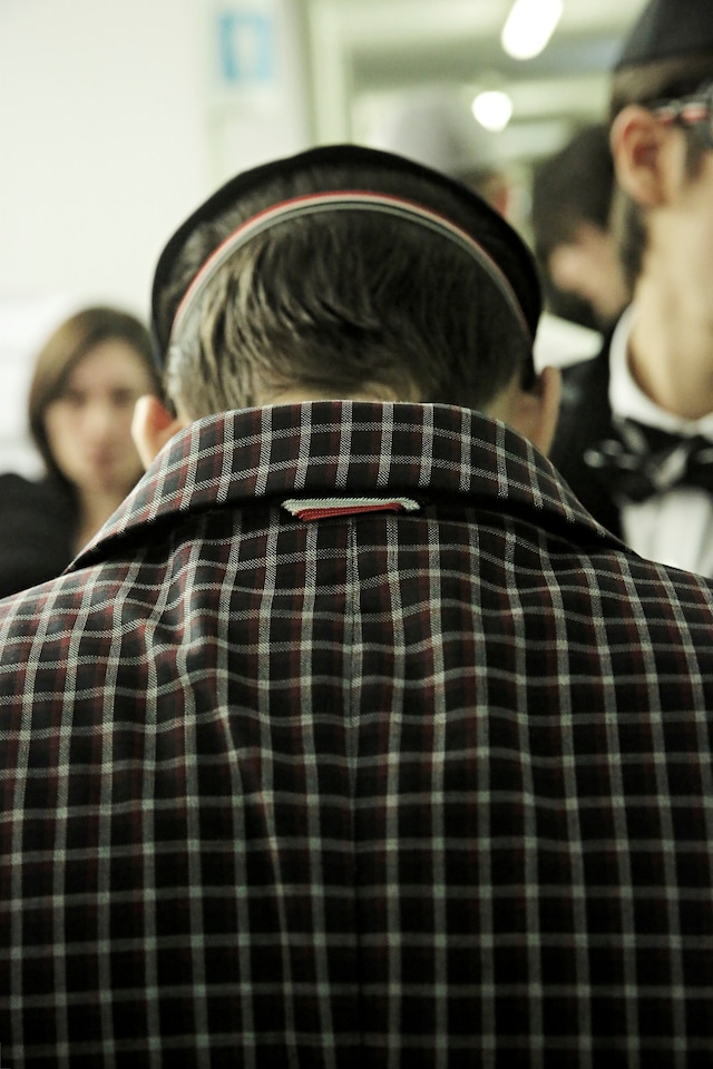 Moncler Gamme Bleu AW15 check jacket, Menswear, Dazed 12