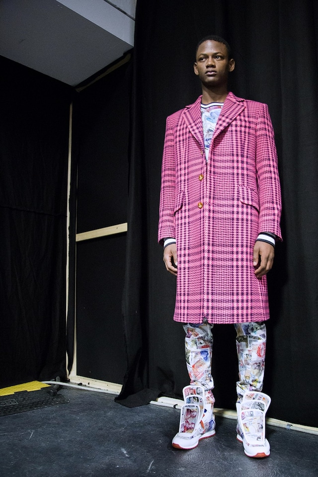 Vivienne Westwood AW15 pink check coat, Menswear, Dazed 8