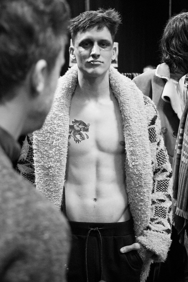 Vivienne Westwood AW15 knitted cardigan, Menswear, Dazed 15