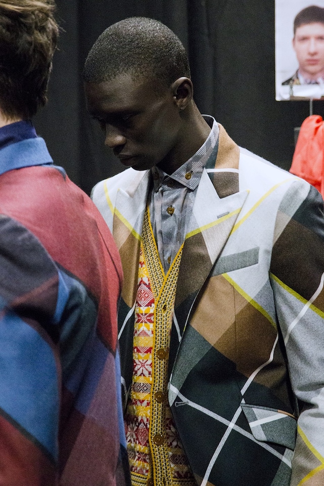Vivienne Westwood AW15 geometric blazer, Menswear, Dazed 23