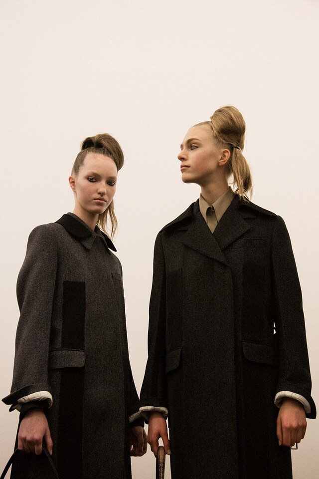 Prada AW15 hair, Dazed backstage 11