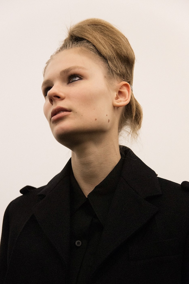 Prada AW15 Alexandra Elizabeth hair, Dazed backstage 10