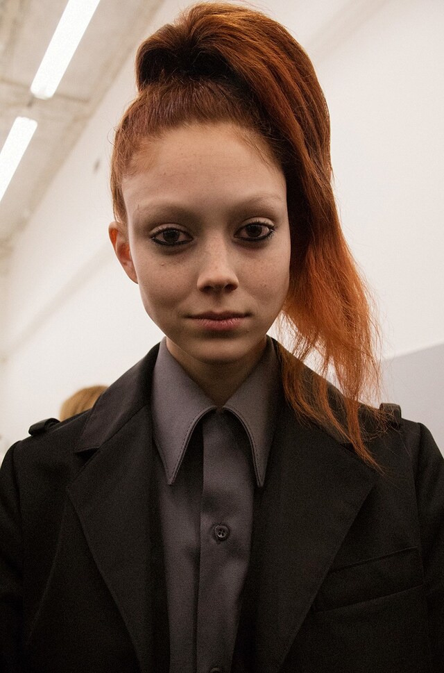 Prada AW15, Natalie Westling, Dazed backstage 6