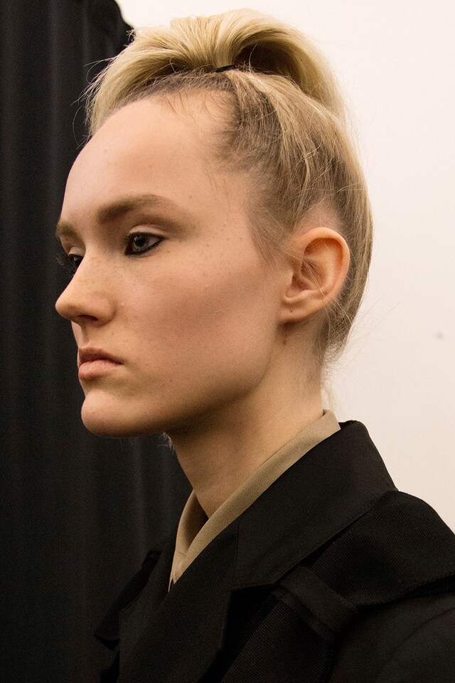 Prada AW15, makeup Pat McGrath, Dazed backstage 12