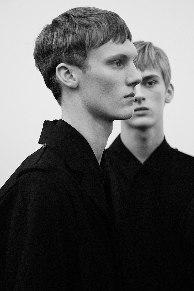 Prada AW15 black coats, Dazed backstage 9