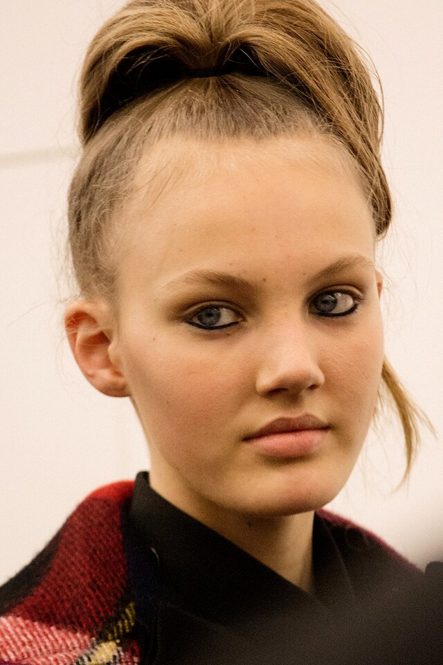 Prada AW15, makeup Pat McGrath, Dazed backstage 19