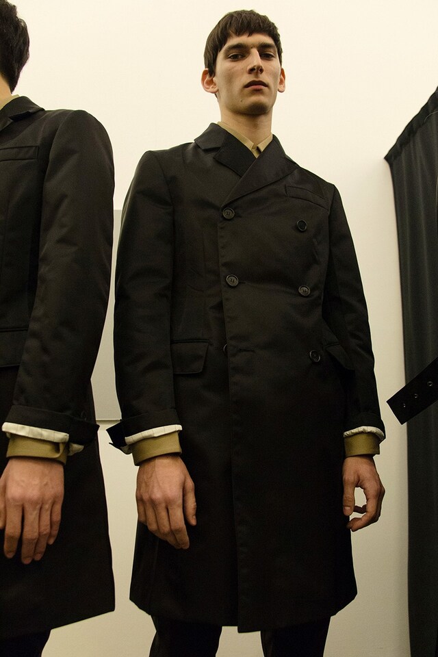 Prada AW15 mens, Dazed backstage 17
