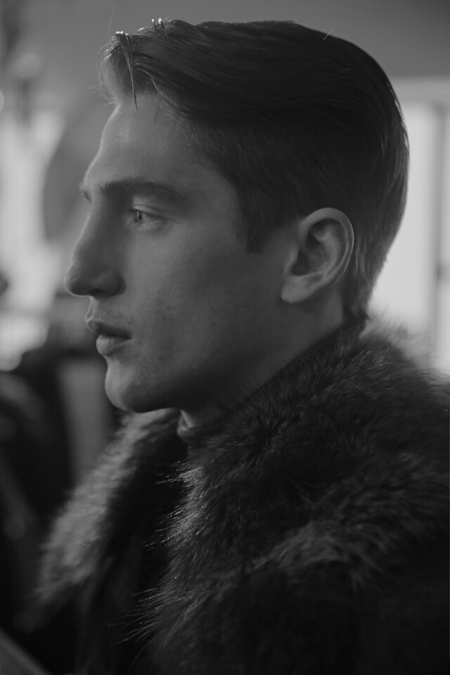 Antonio Marras AW15 fur coat, Mens, Dazed backstage 13