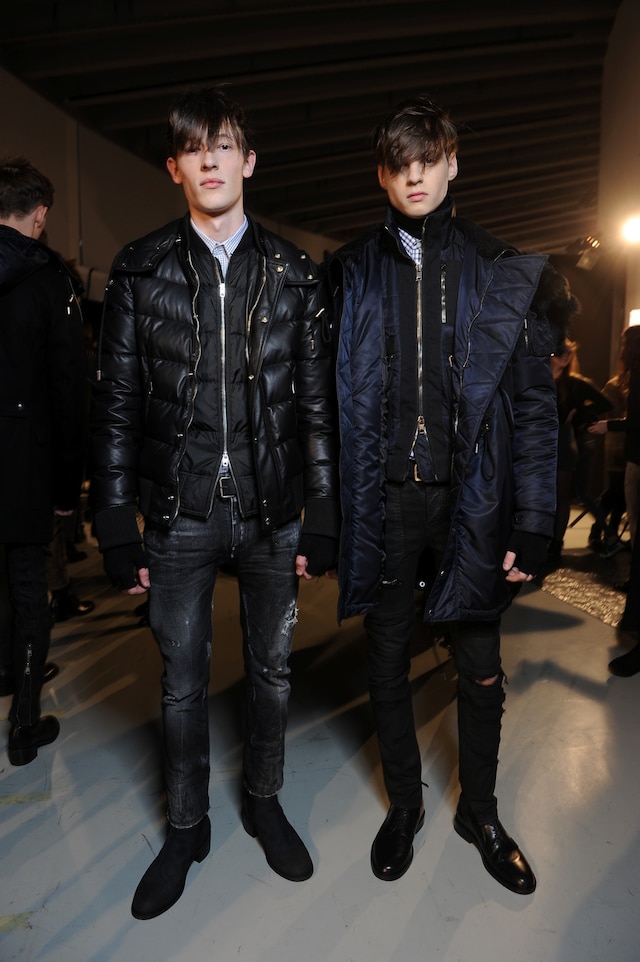 Diesel Black Gold AW15, Menswear, Dazed backstage 1