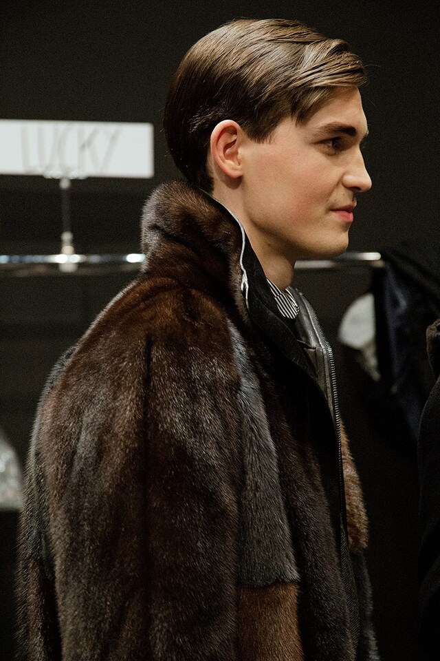 Fendi AW15 Mens Milan Profile Fur Coat 6